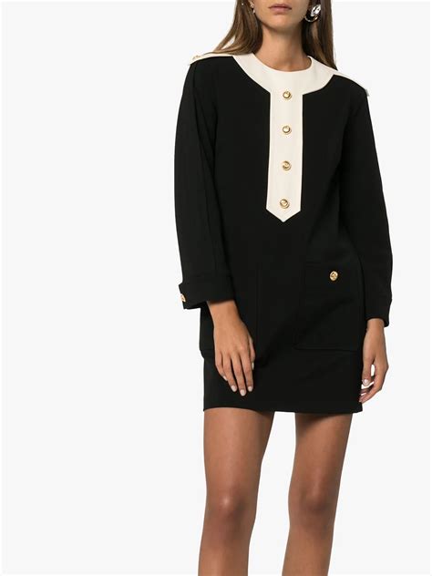 gucci embellished mini dress|gucci little black dress.